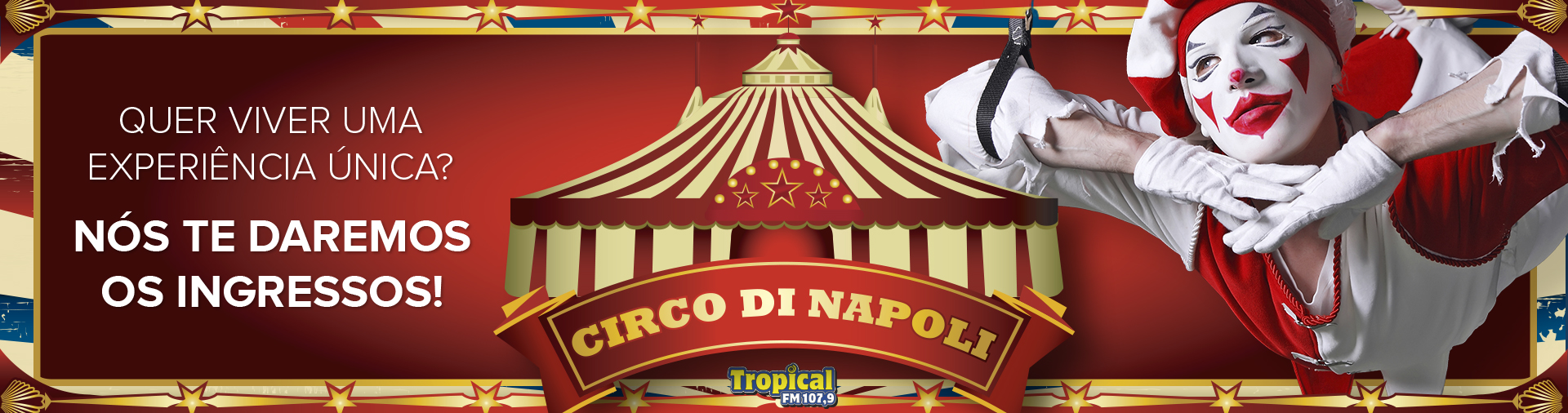 Banner Ingressos para o Circo Di Napoli
